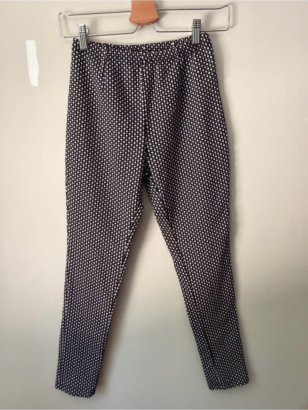Black and White Polka Dot Slim Pants